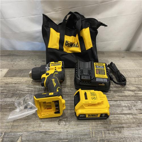 AS-IS DEWALT Atomic 20V Lithium-Ion Cordless Compact 1/2 in. Drill/Driver Kit