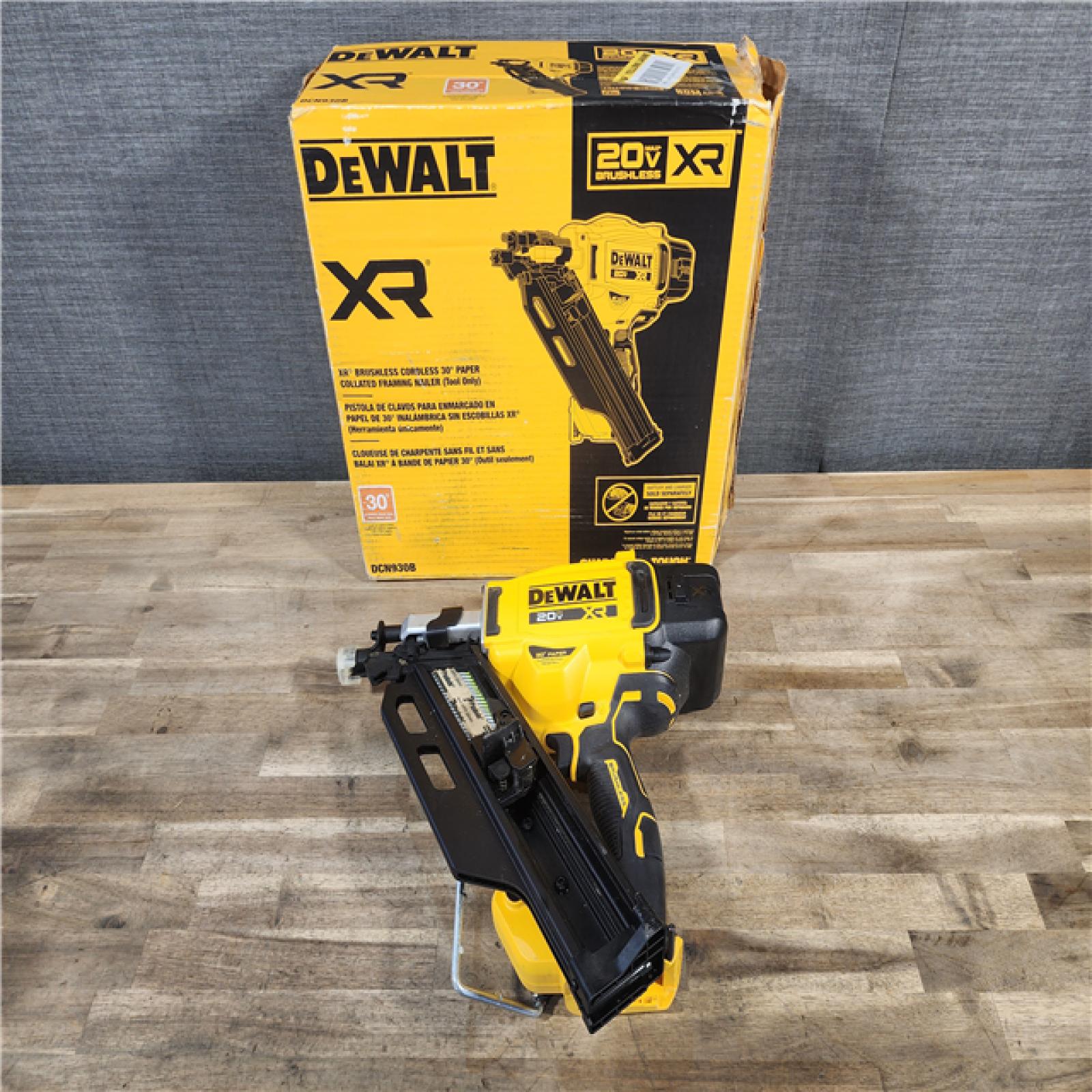 HOUSTON LOCATION - AS-IS DEWALT 20-Volt 30° Cordless Framing Nailer (Tool-Only)