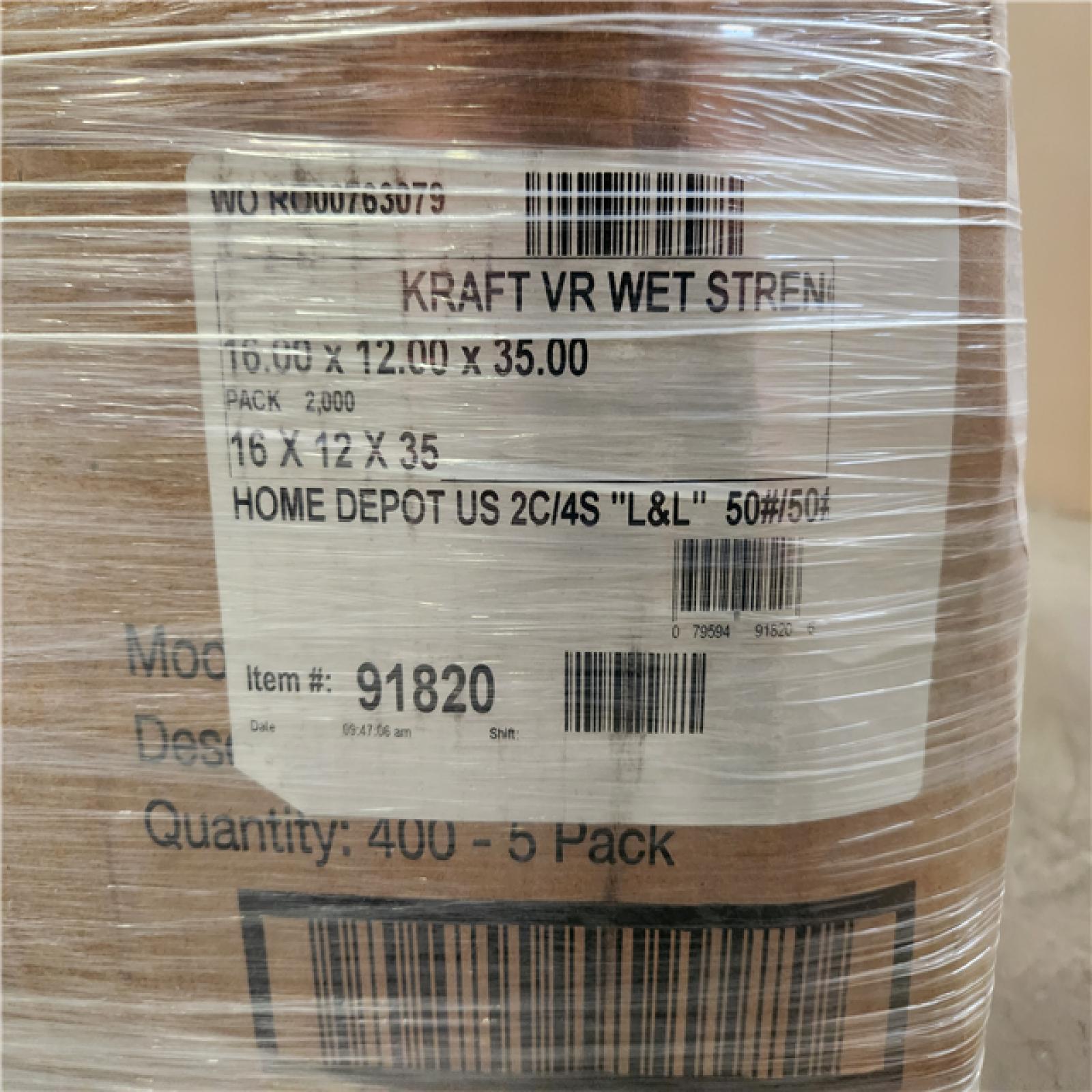 Phoenix NEW The Home Depot 30 Gal. Paper Lawn and Leaf Bags Pallet