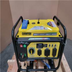 CALIFORNIA AS-IS CHAMPION 5 300 STARTING WATT 4 250 RUNNING WATT DUAL FUEL GENERATOR