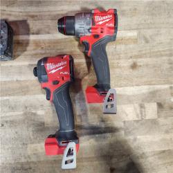 HOUSTON LOCATION - AS-IS MILWAUKEE FUEL 18V Lithium-Ion Brushless Cordless Hammer Drill and Impact Driver Combo Kit