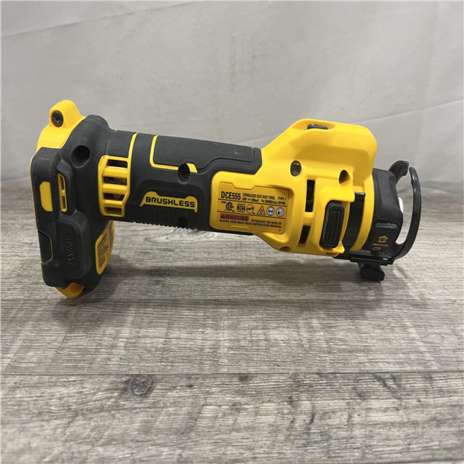 AS-IS DEWALT XR 20V Lithium-Ion Cordless Rotary Drywall Cut-Out Tool (Tool Only)