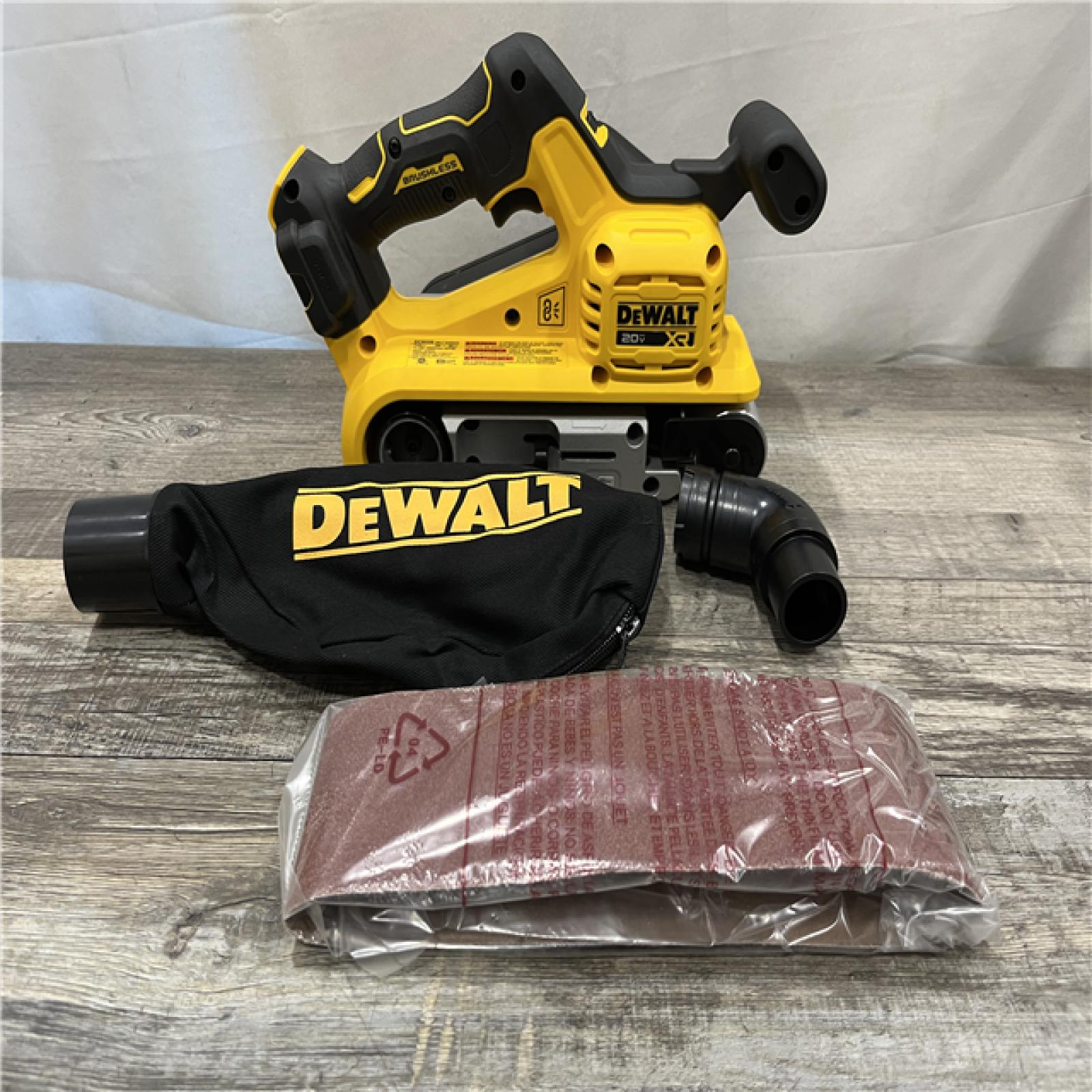 AS-IS DEWALT 20V MAX* XR Brushless Cordless Belt Sander (Tool-Only)