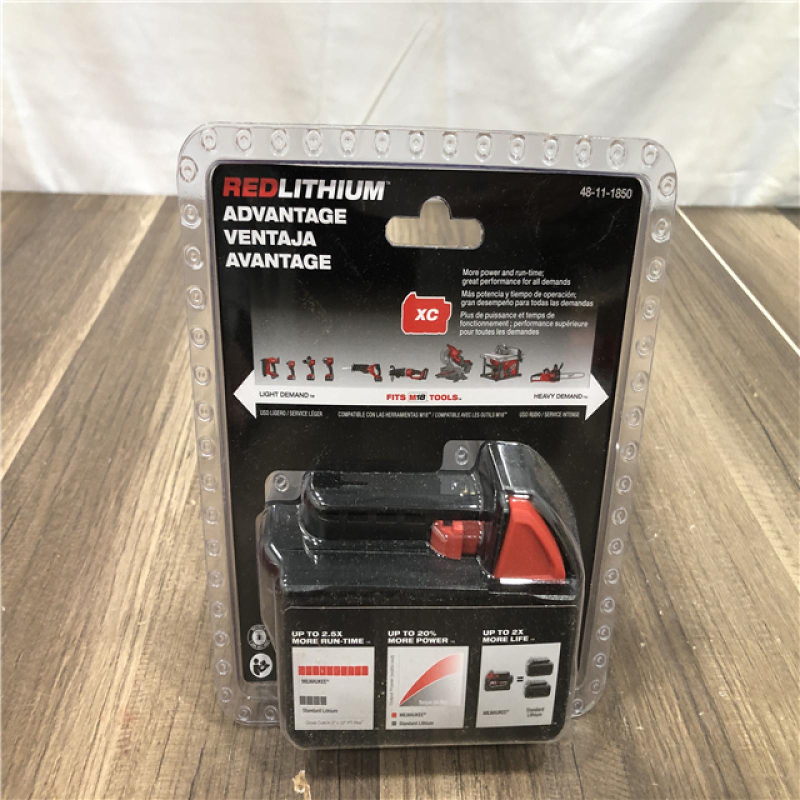NEW- Milwaukee 18-Volt 5.0 Ah Lithium-Ion XC Extended Capacity Battery Pack