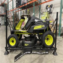 DALLAS LOCATION- RYOBI R1 80V HP Cordless Electric 30 in. Riding Lawn Mower