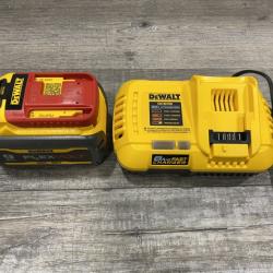 AS-IS DEWALT 20V/60V MAX FLEXVOLT Lithium-Ion 9.0Ah Battery and Charger Starter Kit