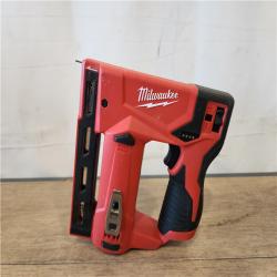 AS-IS- Milwaukee 12-Volt Lithium-Ion Cordless 3/8 in. Crown Stapler (Tool-Only)