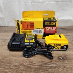 AS-IS DEWALT 20-Volt Maximum XR 5.0 Ah Battery Pack and Charger