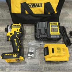 AS-IS DEWALT ATOMIC 20V MAX Lithium-Ion Cordless 1/4 in. Brushless Impact Driver Kit