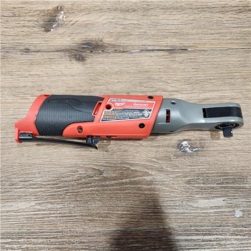 AS-IS Milwaukee M12 FUEL 12V Lithium-Ion Brushless Cordless 3/8 in. Ratchet (Tool-Only)
