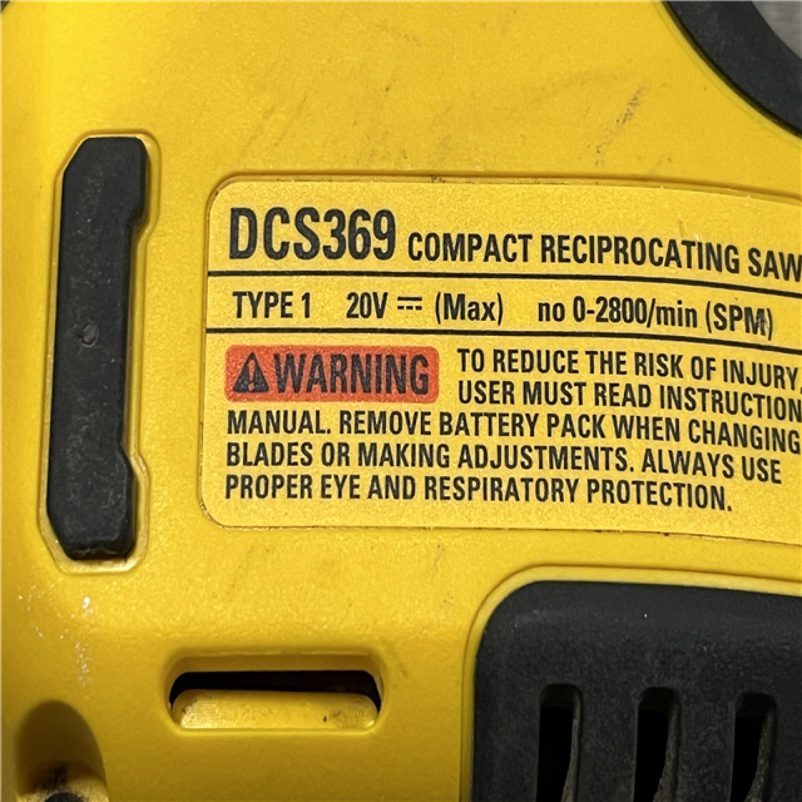 AS-IS DEWALT ATOMIC 20V MAX Cordless Brushless Compact Reciprocating Saw (Tool Only)