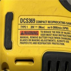 AS-IS DEWALT ATOMIC 20V MAX Cordless Brushless Compact Reciprocating Saw (Tool Only)