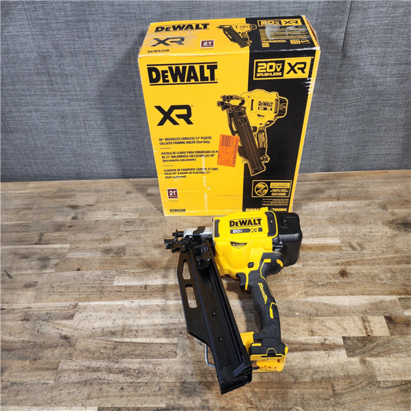 HOUSTON LOCATION - AS-IS DEWALT 20-Volt 21° Cordless Framing Nailer (Tool-Only)