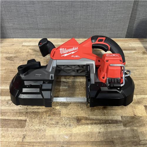 Houston Location AS-IS Milwaukee FUEL 18V Lithium-Ion Brushless Cordless Deep Cut Band Saw (Tool-Only)
