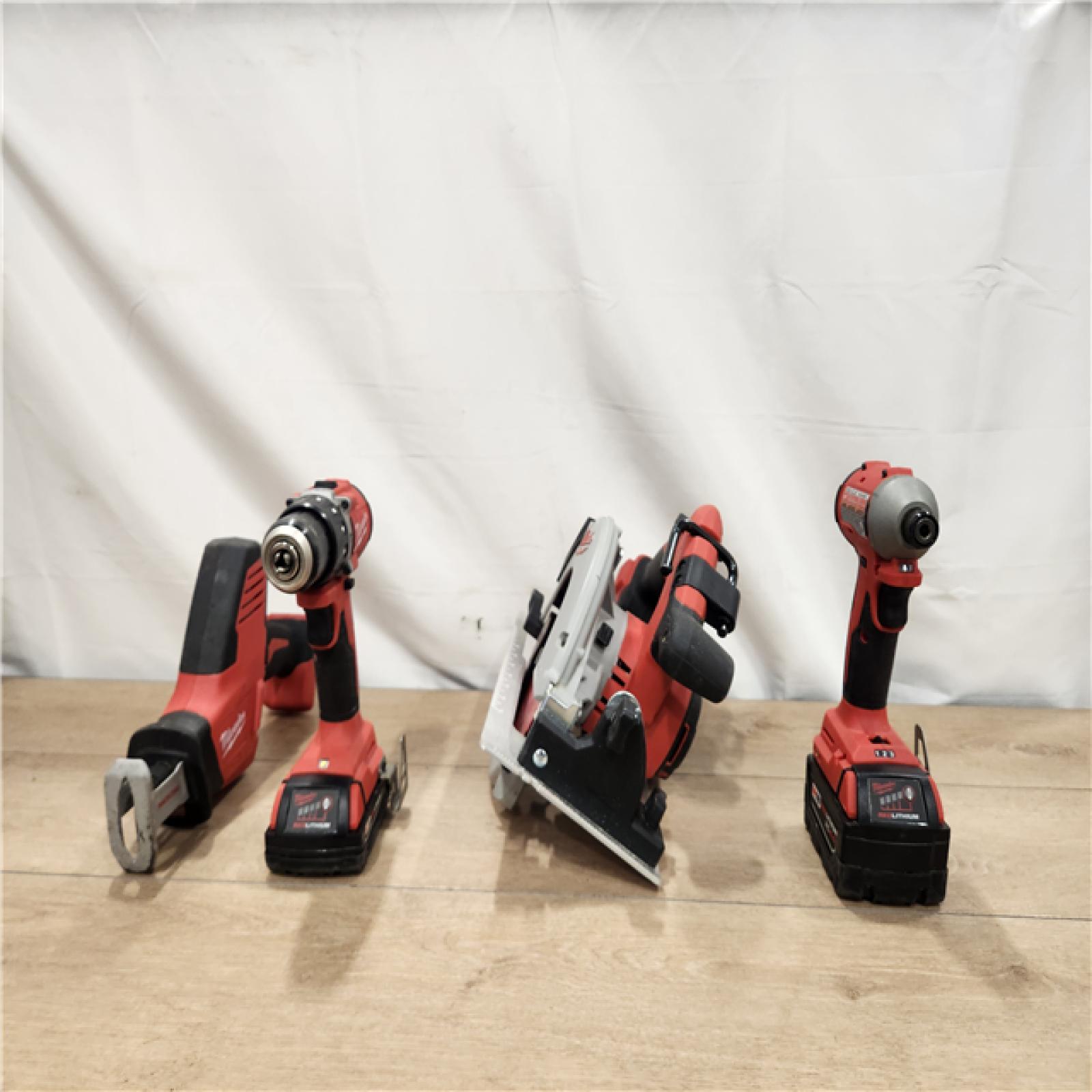AS-IS- Milwaukee M18 4-Tool Combo Kit