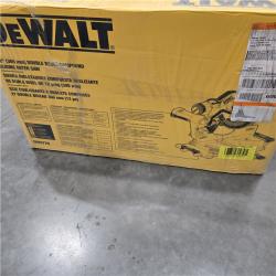 NEW DEWALT 15 Amp Corded 12 in. Double Bevel Sliding Compound Miter Saw, Blade Wrench and Material Clamp