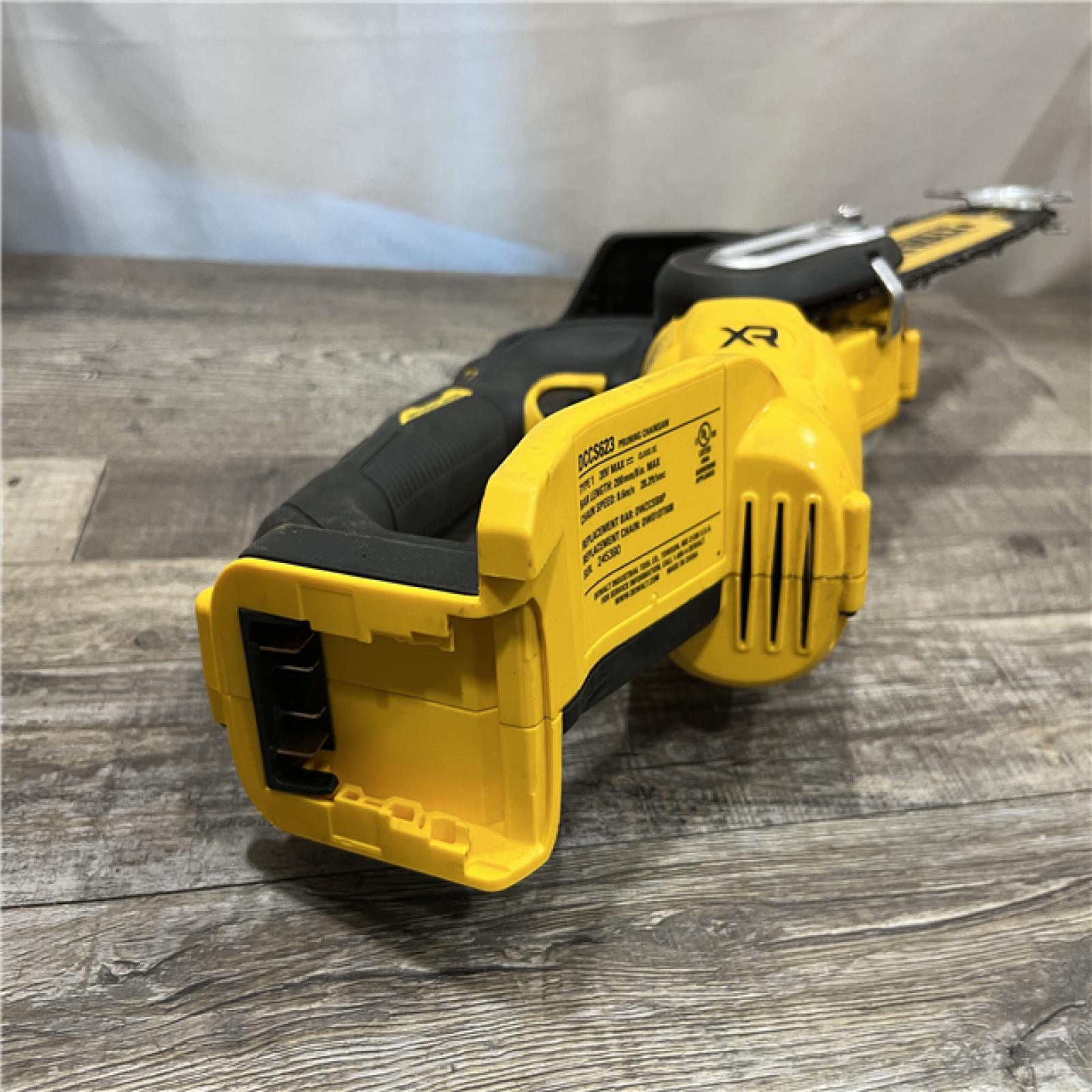 AS-IS DEWALT 20V MAX 8 in. Brushless Cordless Battery Powered Pruning Chainsaw (Tool Only)