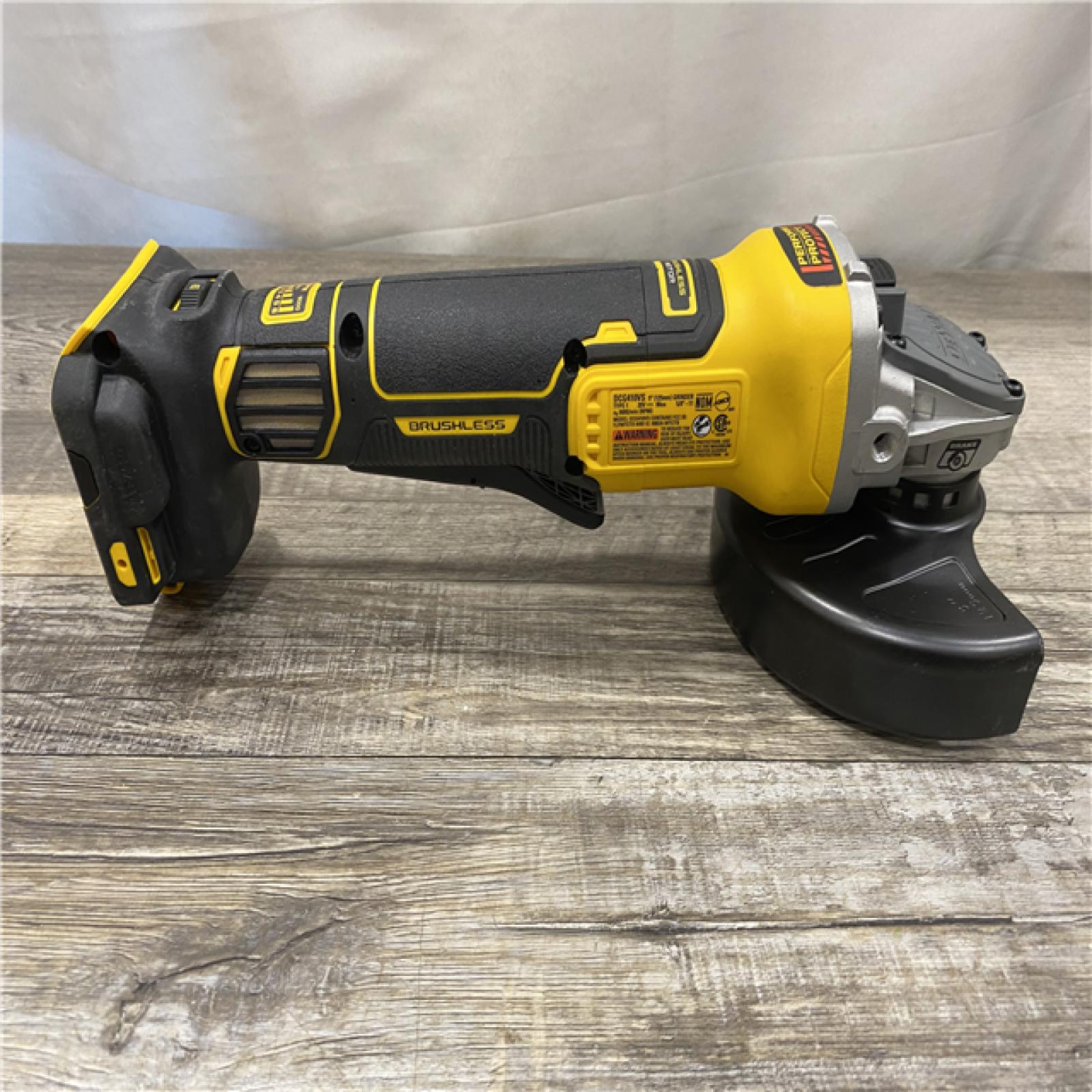AS-IS DEWALT 20V XR Cordless 4-1/2. in. to 5 in. Variable Speed Angle Grinder (Tool Only)