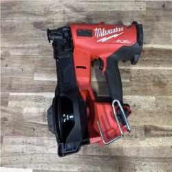 Houston Location AS-IS Milwaukee FUEL 18-Volt Lithium-Ion Brushless Cordless Coil Roofing Nailer (Tool Only)