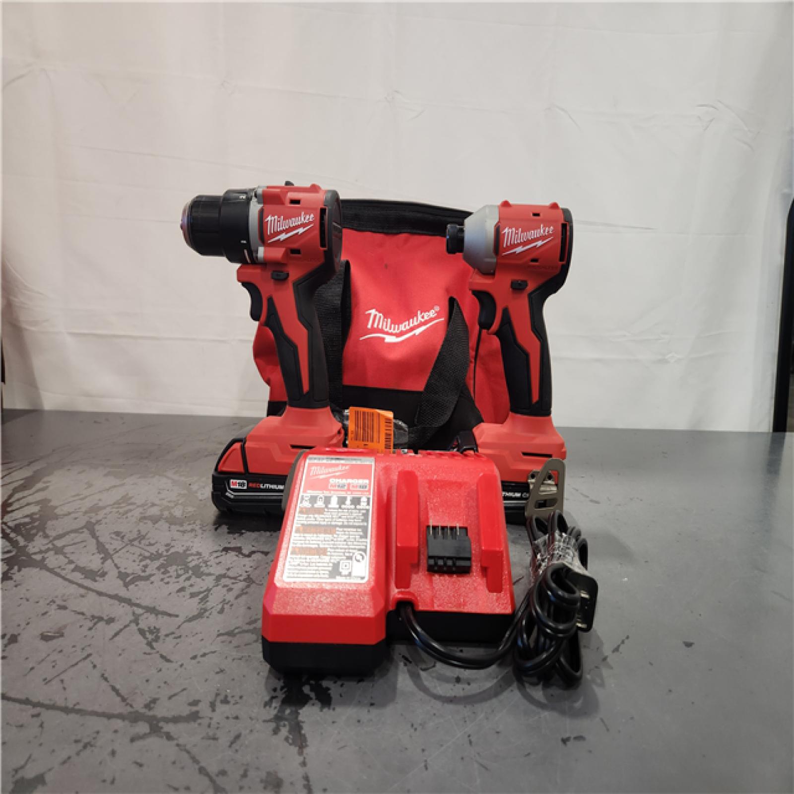 AS-IS- Milwaukee M18 Compact Brushless 2-Tool Combo Kit