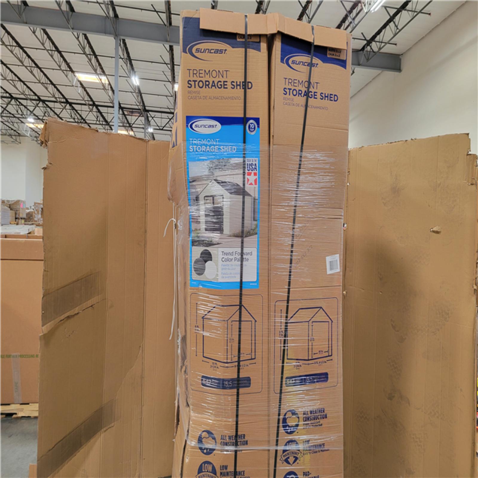 CALIFORNIA AS-IS SUNCAST TREMONT STORAGE SHED