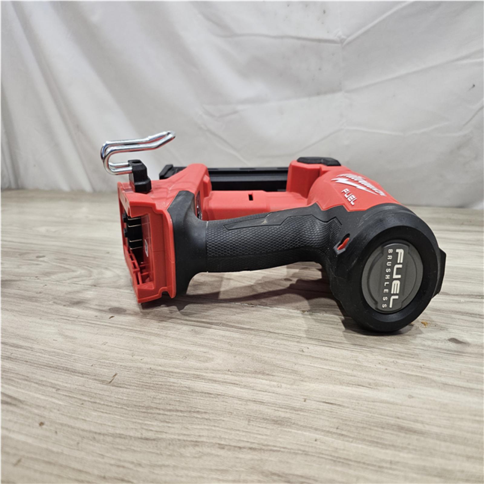AS-IS Milwaukee FUEL 18-Volt Lithium-Ion Brushless Cordless 18-Gauge 1/4 in. Narrow Crown Stapler (Tool-Only)