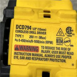 AS-IS DEWALT Atomic 20V Lithium-Ion Cordless Compact 1/2 in. Drill/Driver Kit