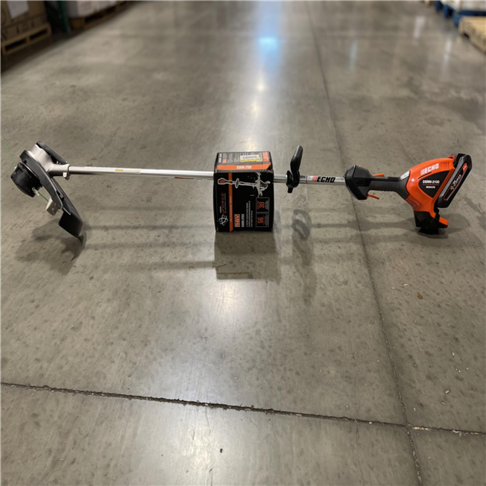 LIKE NEW!- ECHO 56V Brushless Cordless Battery Attachment Capable 16 in. String Trimmer w/ Speed-Feed Head and 2.5Ah Battery and Charger