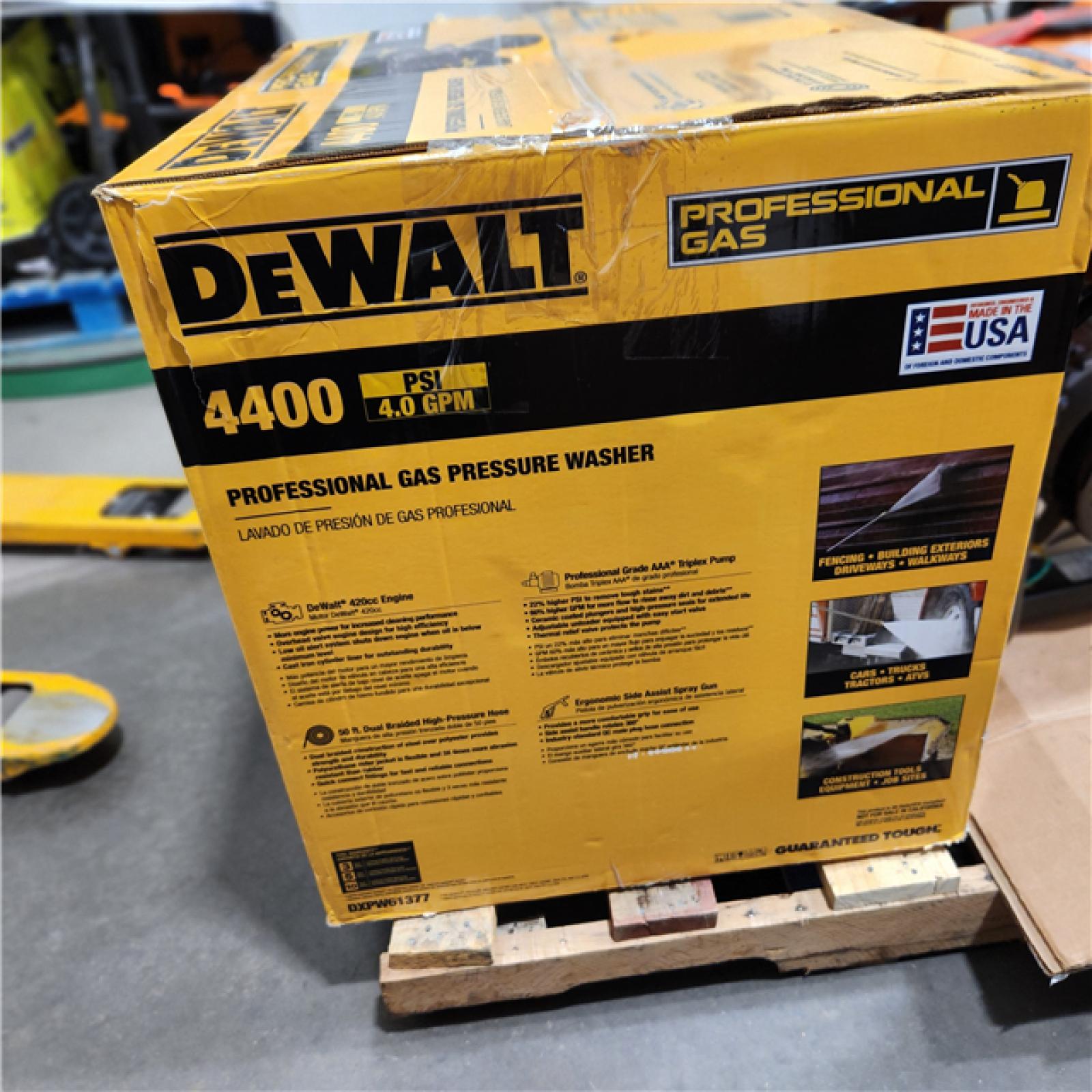 Dallas Location AsIs AsIs DXPW61377 Dewalt 4400 PSI Pressure Washer
