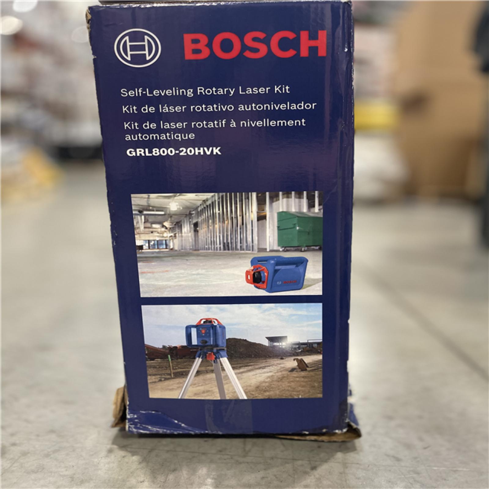DALLAS LOCATION- NEW!- Bosch 800 ft. Rotary Laser Level Complete Kit Self Leveling with Hard Carrying Case