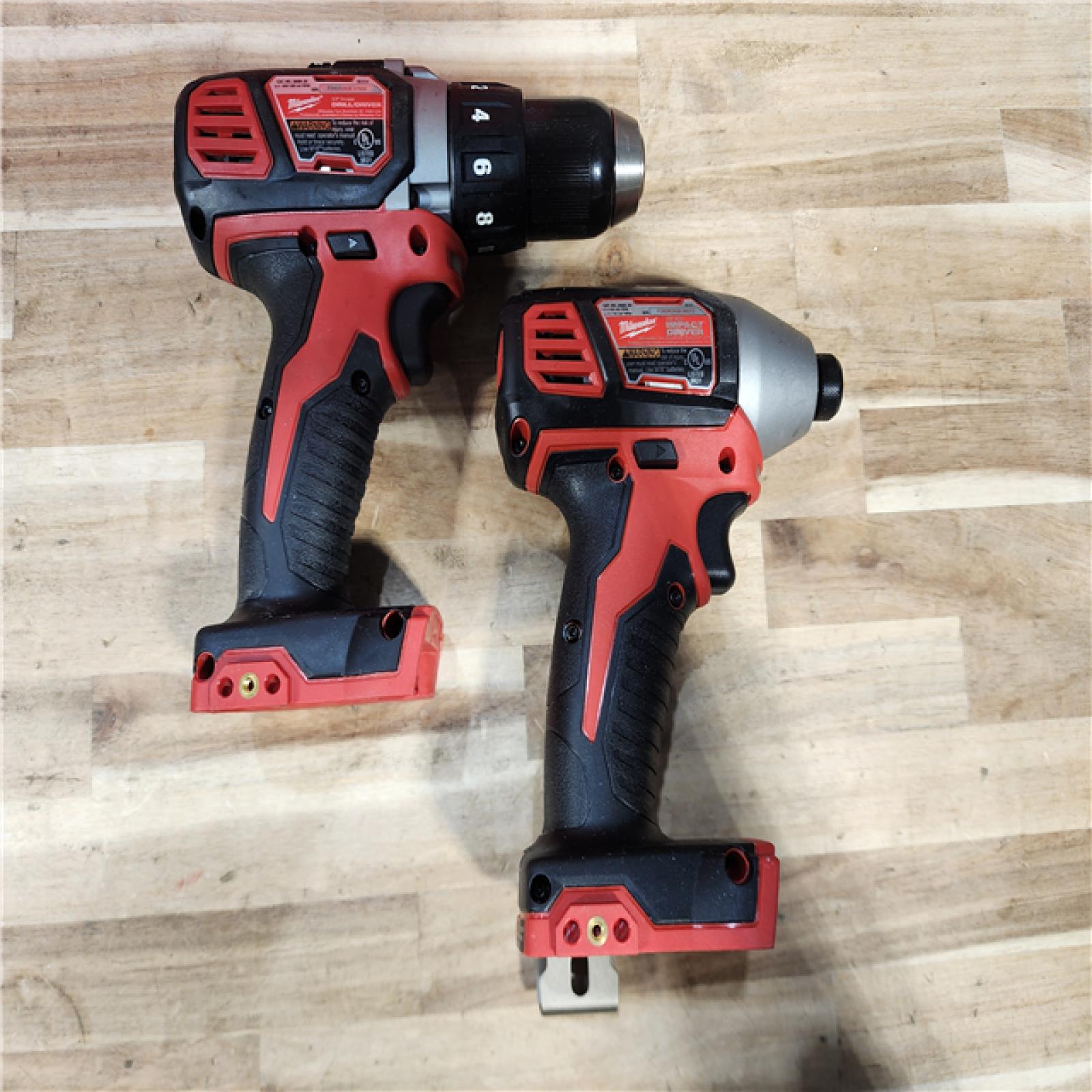 HOUSTON LOCATION - AS-IS Milwaukee 18V Lithium-Ion Cordless Drill Driver/Impact Driver Combo Kit