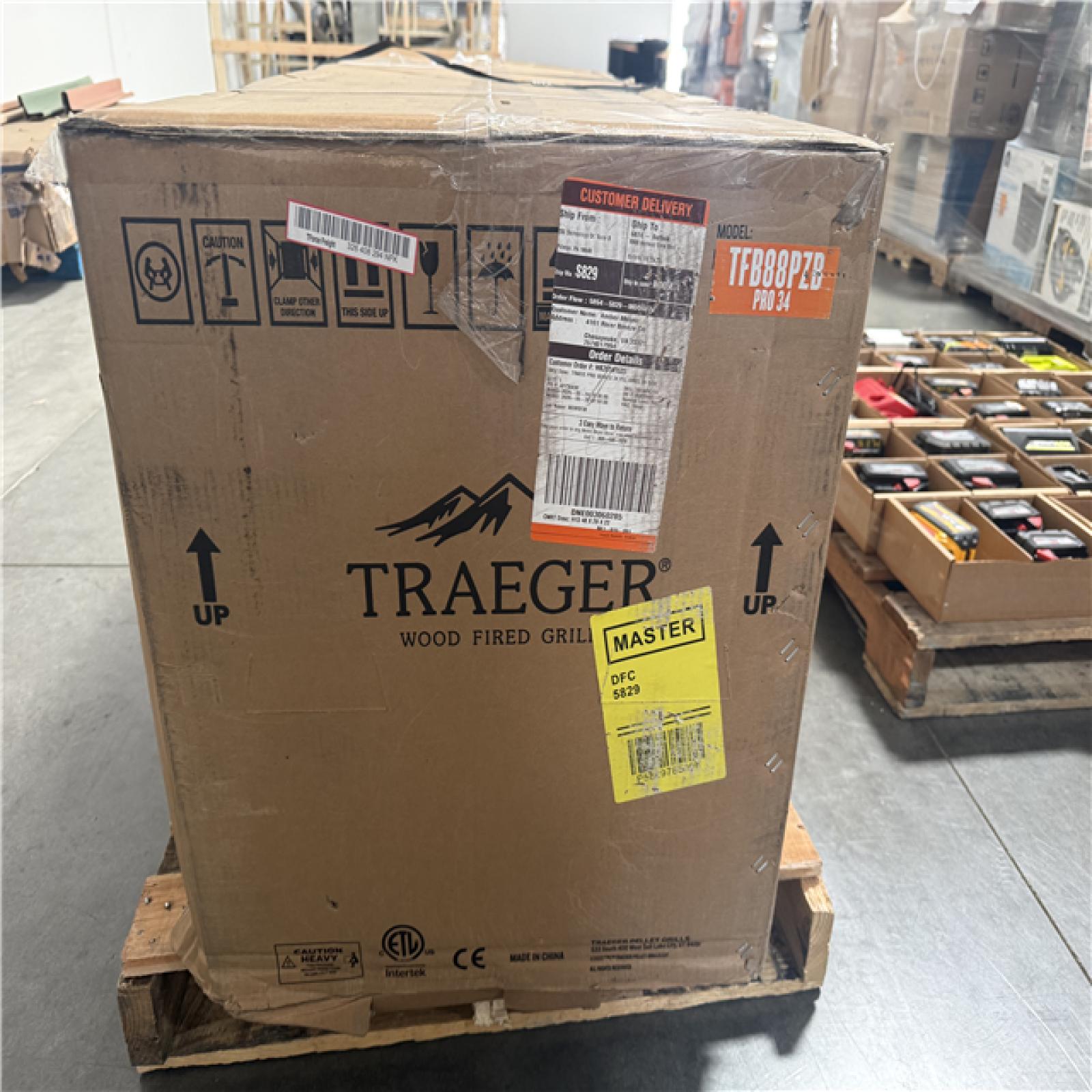 CALIFORNIA AS-IS TRAEGER PRO 34 HOME IMPROVEMENT PALLET