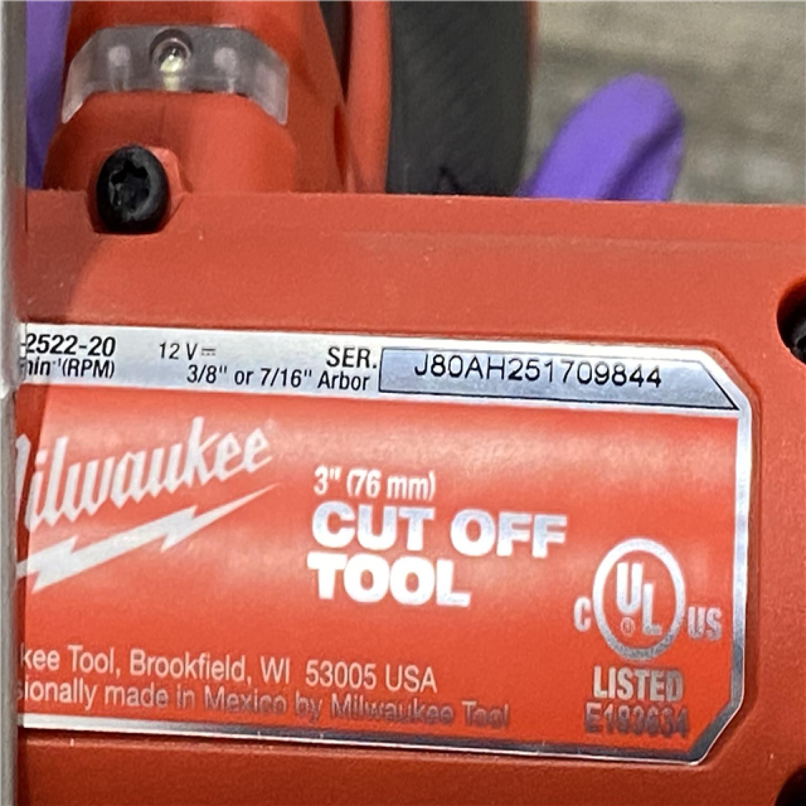 AS-IS Milwaukee FUEL 12V Lithium-Ion Brushless Cordless 3 in. Cut Off Saw (Tool-Only)