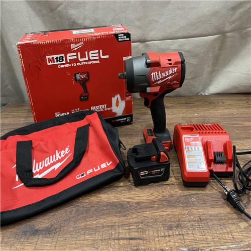 AS-IS Milwaukee M18 1/2 in. Cordless Brushless High Torque Impact Wrench Kit (Battery & Charger)