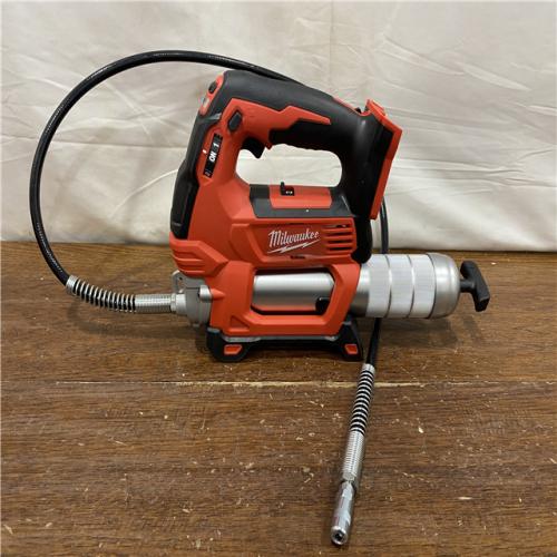 AS-IS Milwaukee Tool 10,000 PSI 14 Oz Battery-Operated Grease Gun - 48 Flexible Hose, 31 Strokes/oz | Part #2646-20