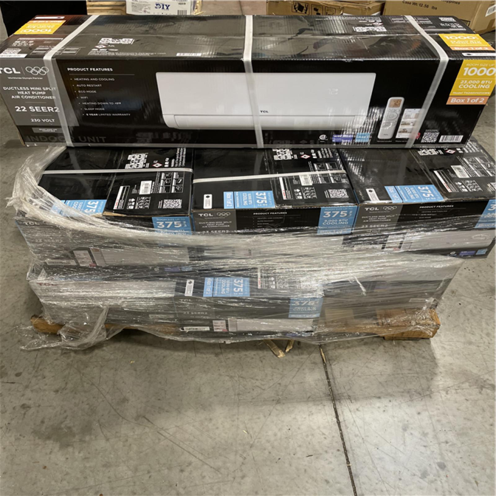 DALLAS LOCATION - TCL AIR CONDITIONER PALLET -(7 UNITS)