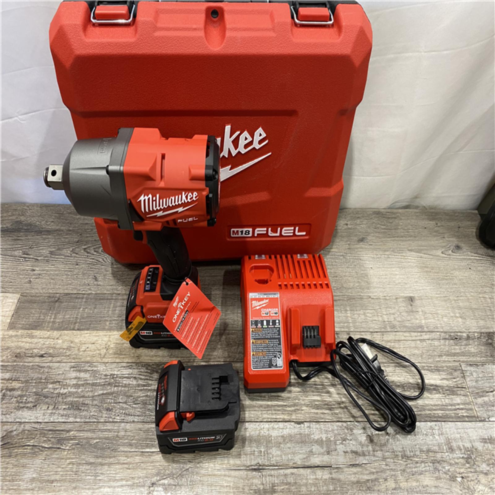 AS-IS Milwaukee FUEL ONE-KEY 18V Li-Ion Brushless Cordless 3/4 in. High-Torque Impact Wrench Kit