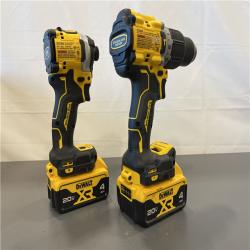 Like New! - DEWALT 20V MAX XR Hammer Drill and ATOMIC Impact Driver 2 Tool Cordless Combo Kit