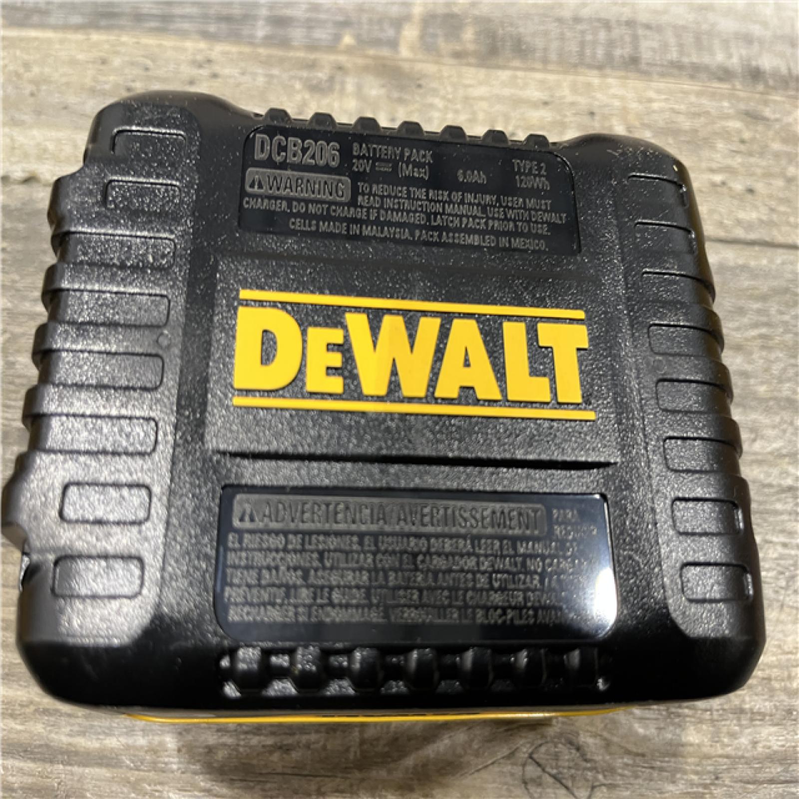 AS-IS DEWALT 20V MAX Lithium-Ion 6.0 Ah Battery and Charger