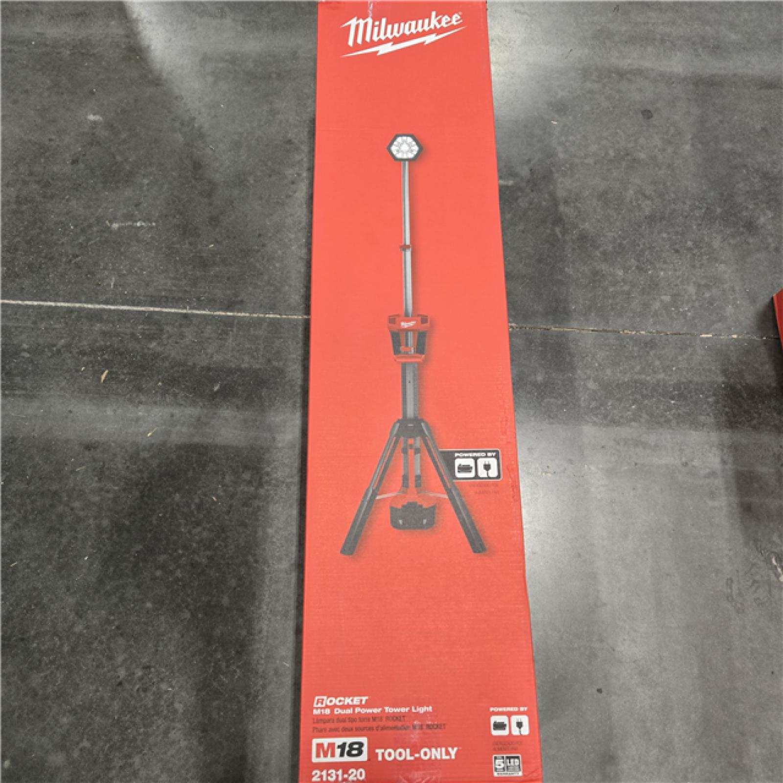 LIKE NEW! - Milwaukee M18 18V Cordless Rocket Dual Power Tower Light (Tool Only)