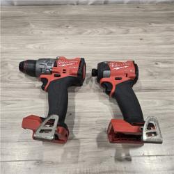 AS-IS MILWAUKEE FUEL 18V Lithium-Ion Brushless Cordless Hammer Drill and Impact Driver Combo Kit