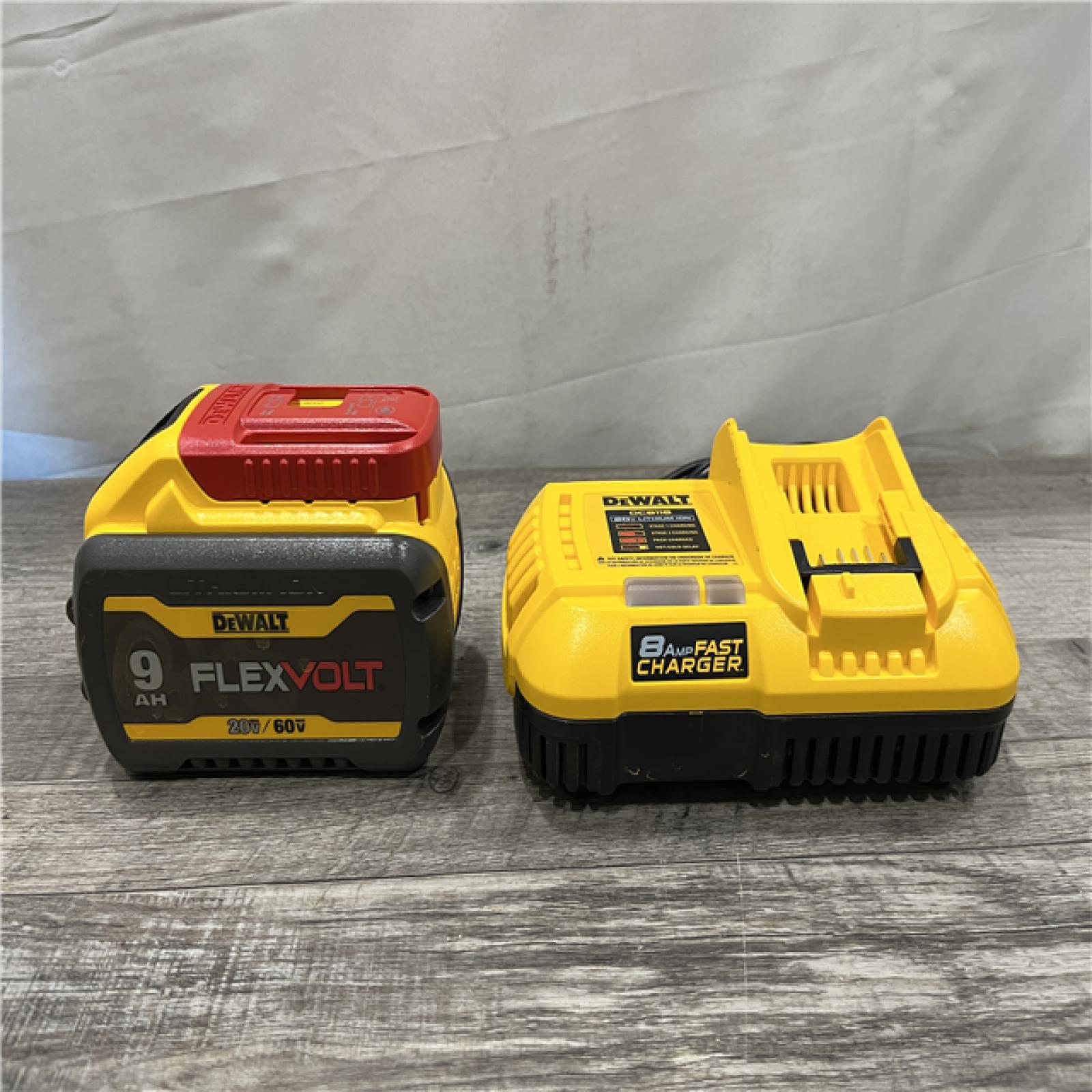 AS-IS DEWALT 20V/60V MAX FLEXVOLT Lithium-Ion 9.0Ah Battery and Charger Starter Kit