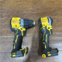 AS-IS DEWALT 20V MAX XR Hammer Drill and ATOMIC Impact Driver 2 Tool Cordless Combo Kit with (2) 4.0Ah Batteries, Charger, and Bag