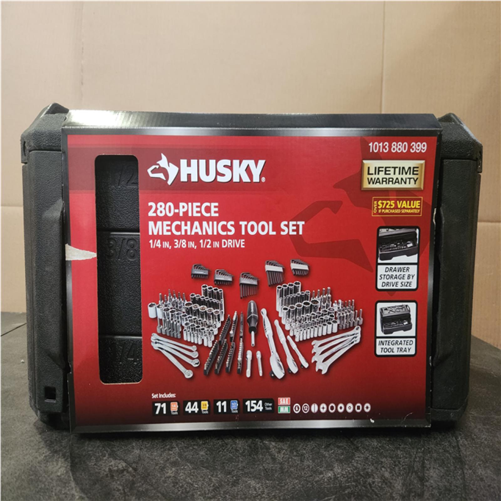 Phoenix NEW Husky 280-Piece SAE/Metric Mechanics Tool Set with Tool Box (SEALED)