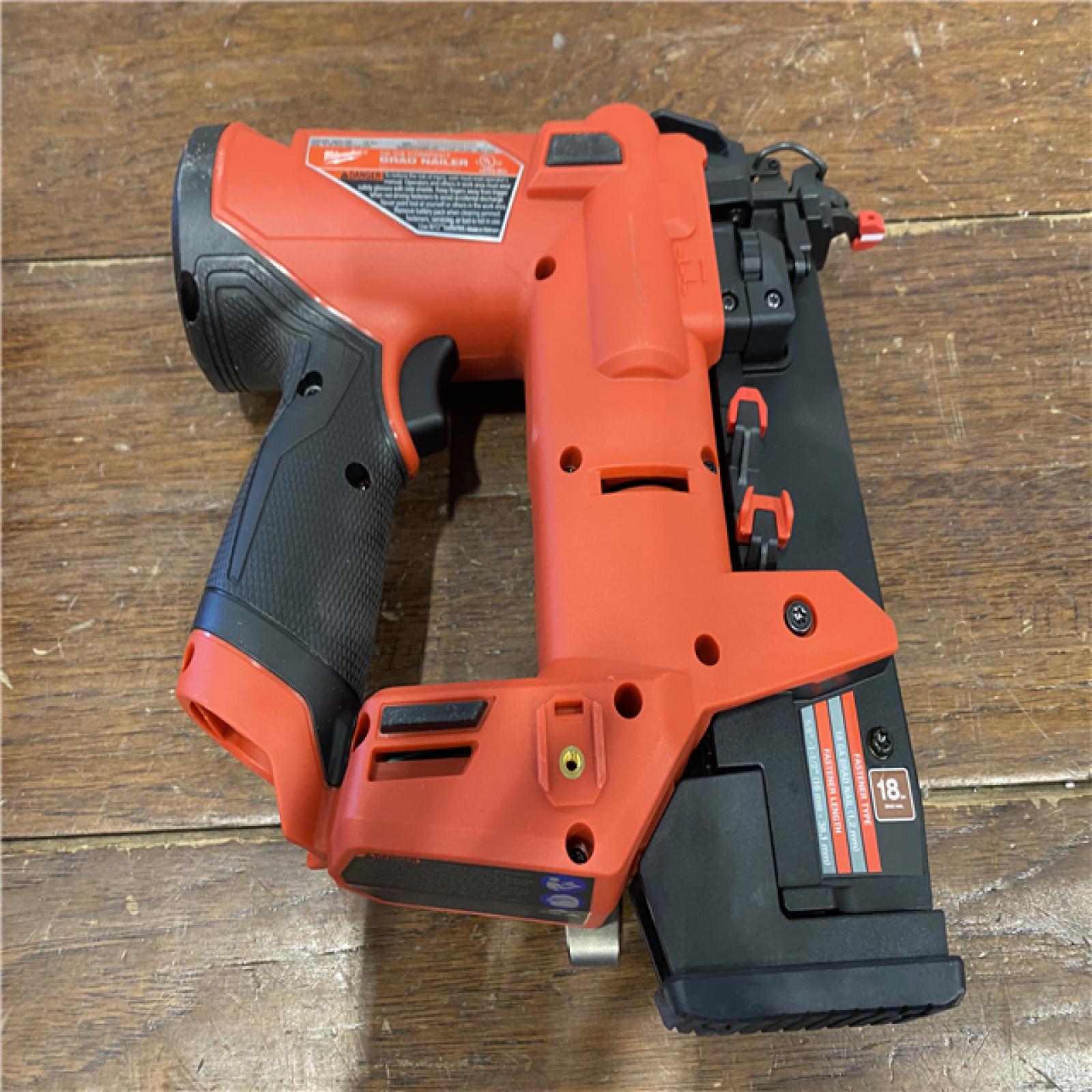 AS-IS M12 FUEL 12-Volt Lithium-Ion Brushless Cordless 18-Guage Compact Brad Nailer (Tool Only)