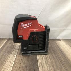AS-IS Milwaukee 12-Volt Lithium-Ion Cordless Green 125 ft. Cross Line and Plumb Points Laser Level (Tool-Only)
