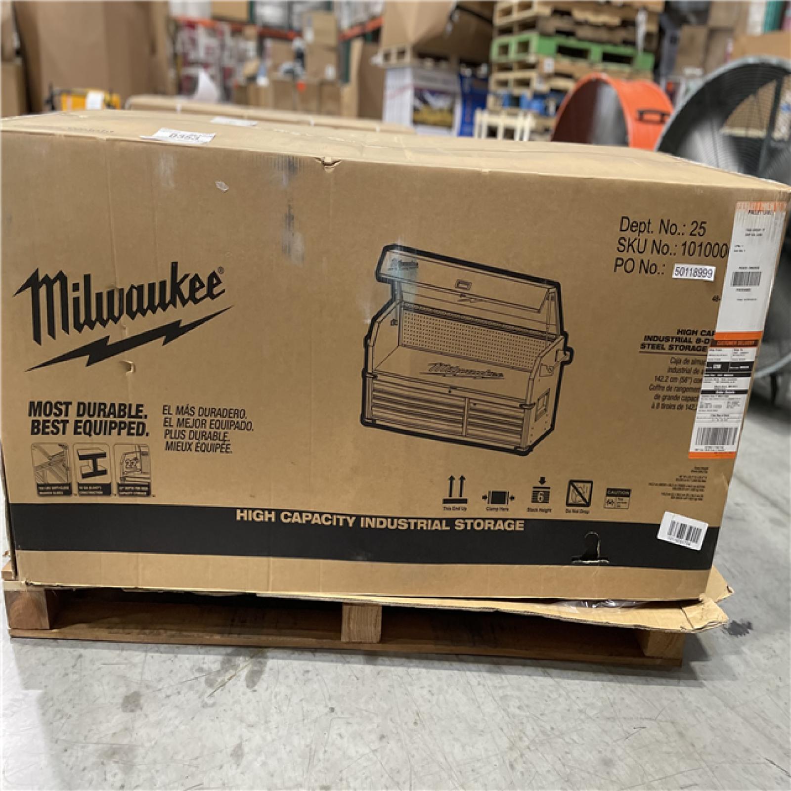 DALLAS LOCATION - MILWAUKEE High Capacity 56 in. W x 22 in. D 8-Drawer Top Tool Chest