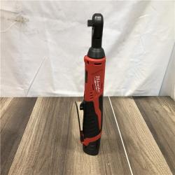 AS-IS  Milwaukee M12 12V Lithium-Ion Cordless 3/8 in. Ratchet Kit
