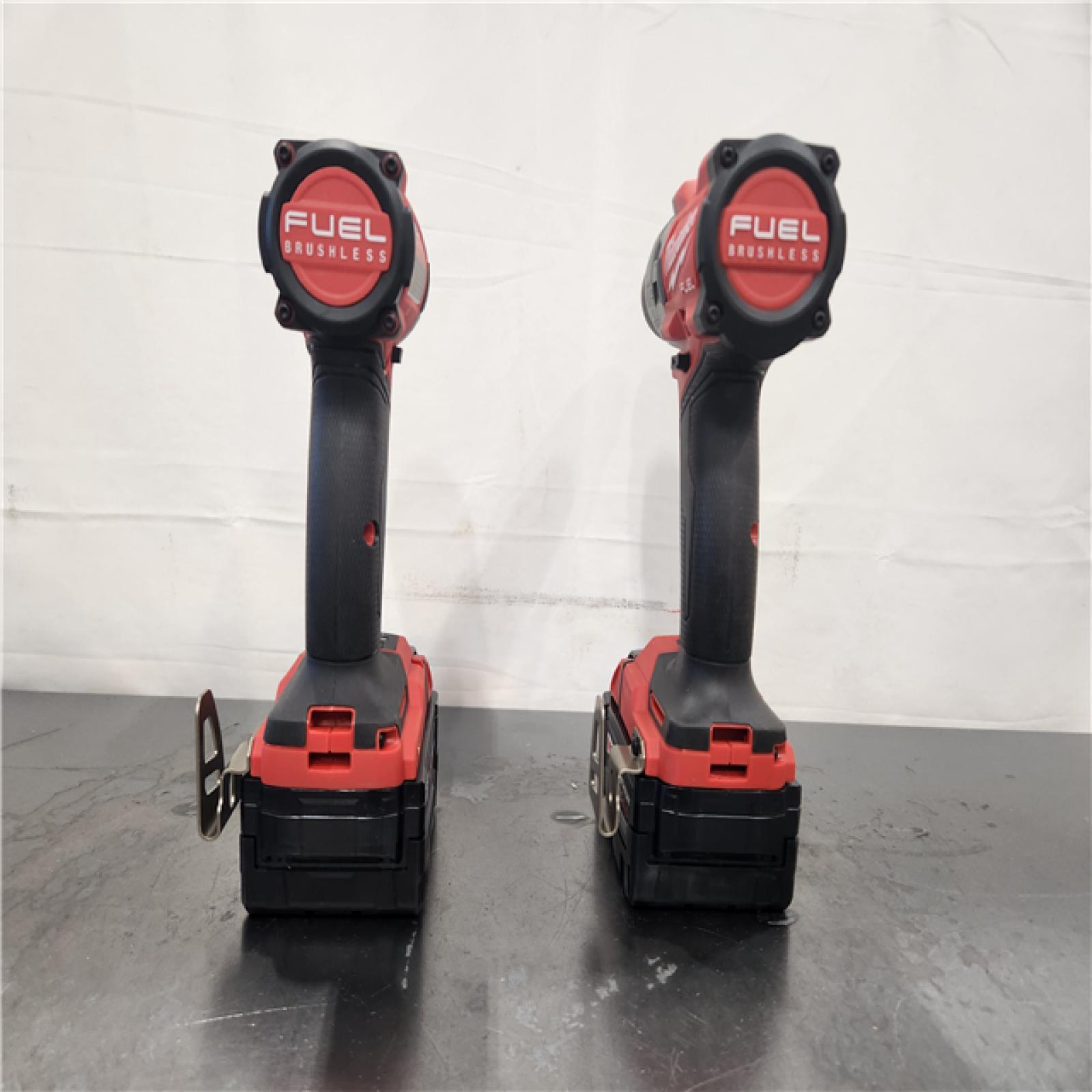 AS-IS- Milwaukee  FUEL 18V Lithium-Ion Brushless Cordless Hammer Drill and Impact Driver Combo Kit