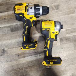 HOUSTON LOCATION - AS-IS DEWALT 20V MAX Cordless Brushless Hammer Drill/Driver 2 Tool Combo Kit with FLEXVOLT ADVANTAGE